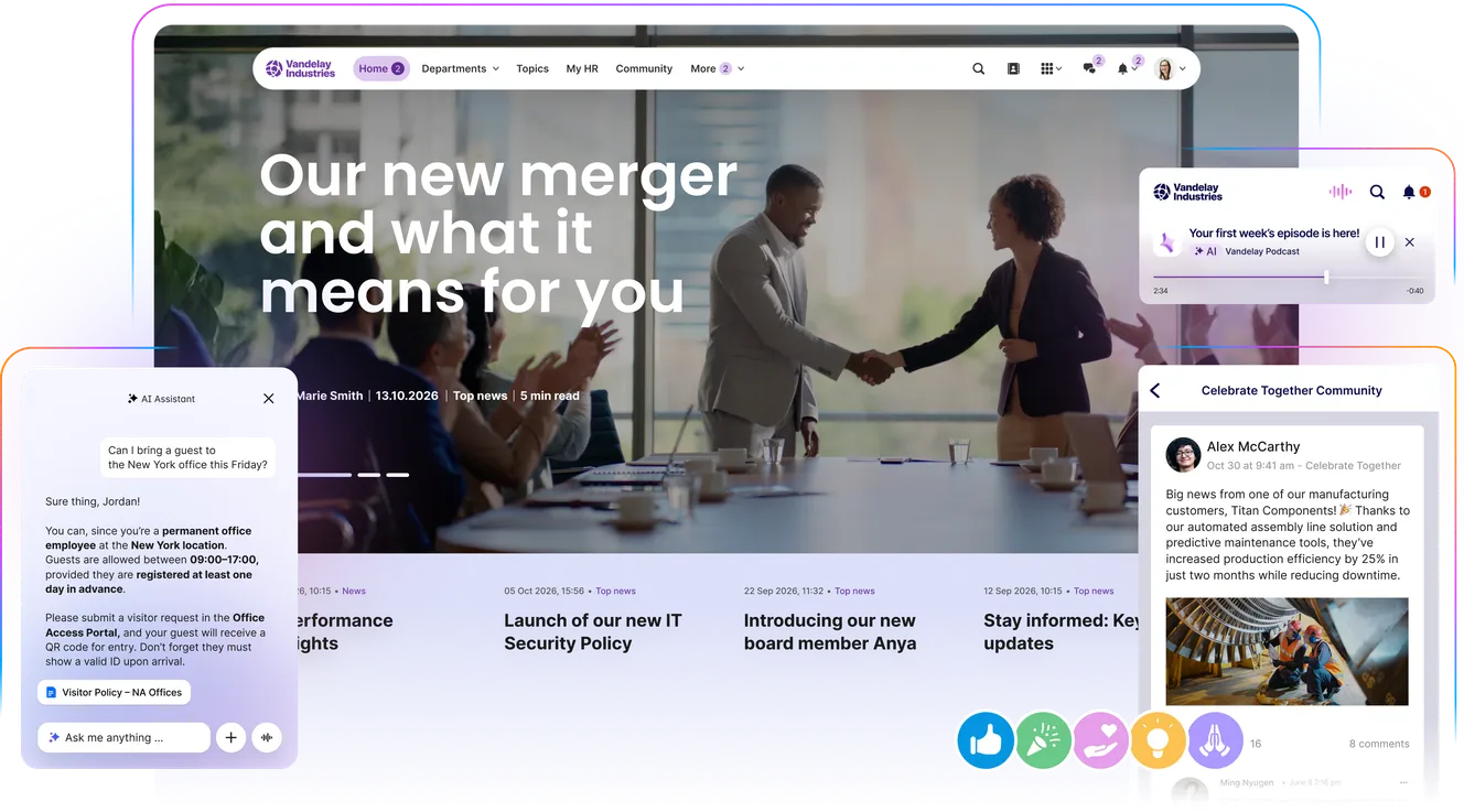 Staffbase | Enterprise AI Intranet for All Employees | Staffbase