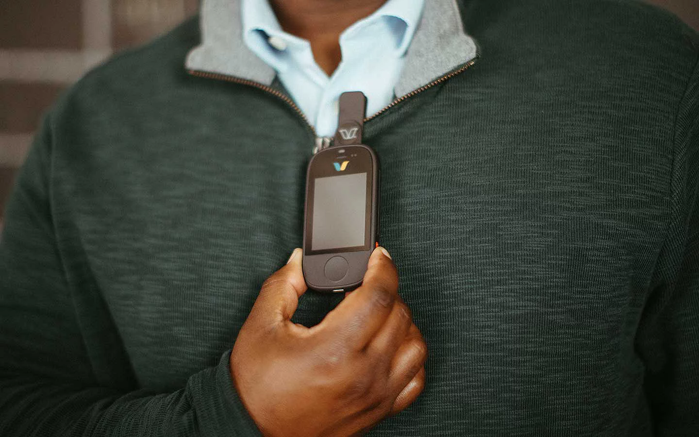 Wearable panic button device