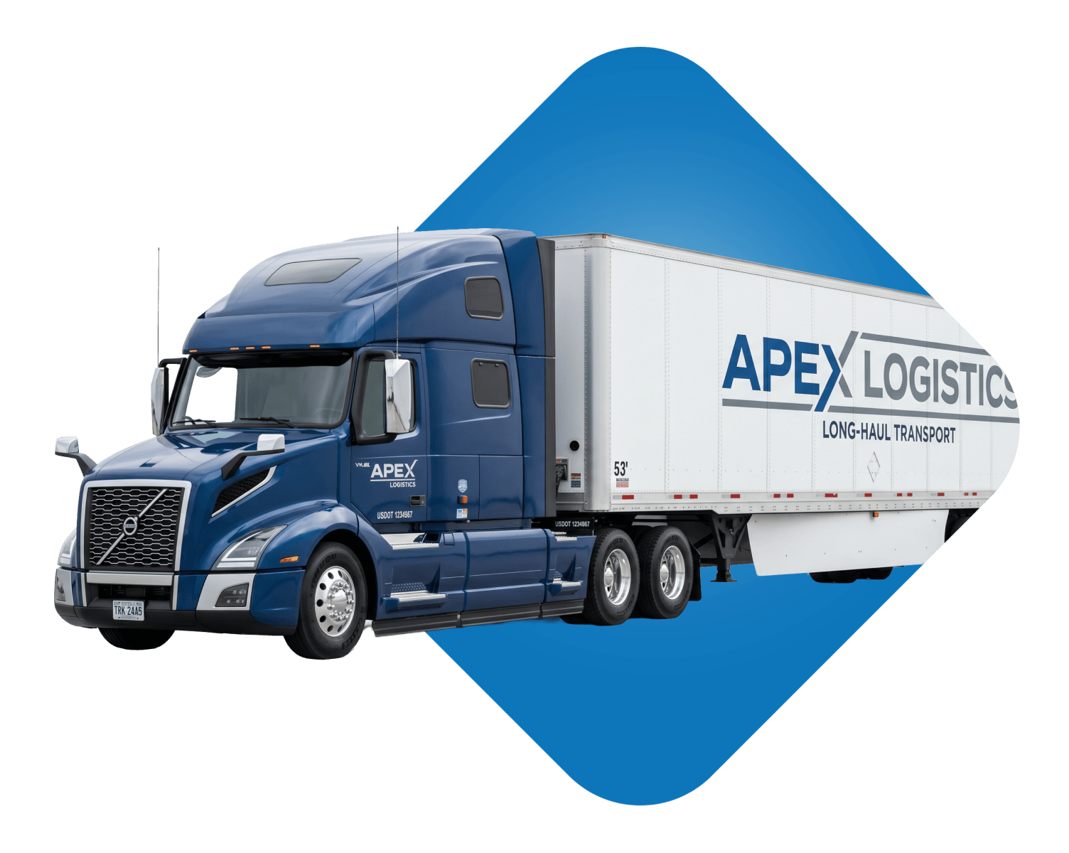 Commercial semi-truck.