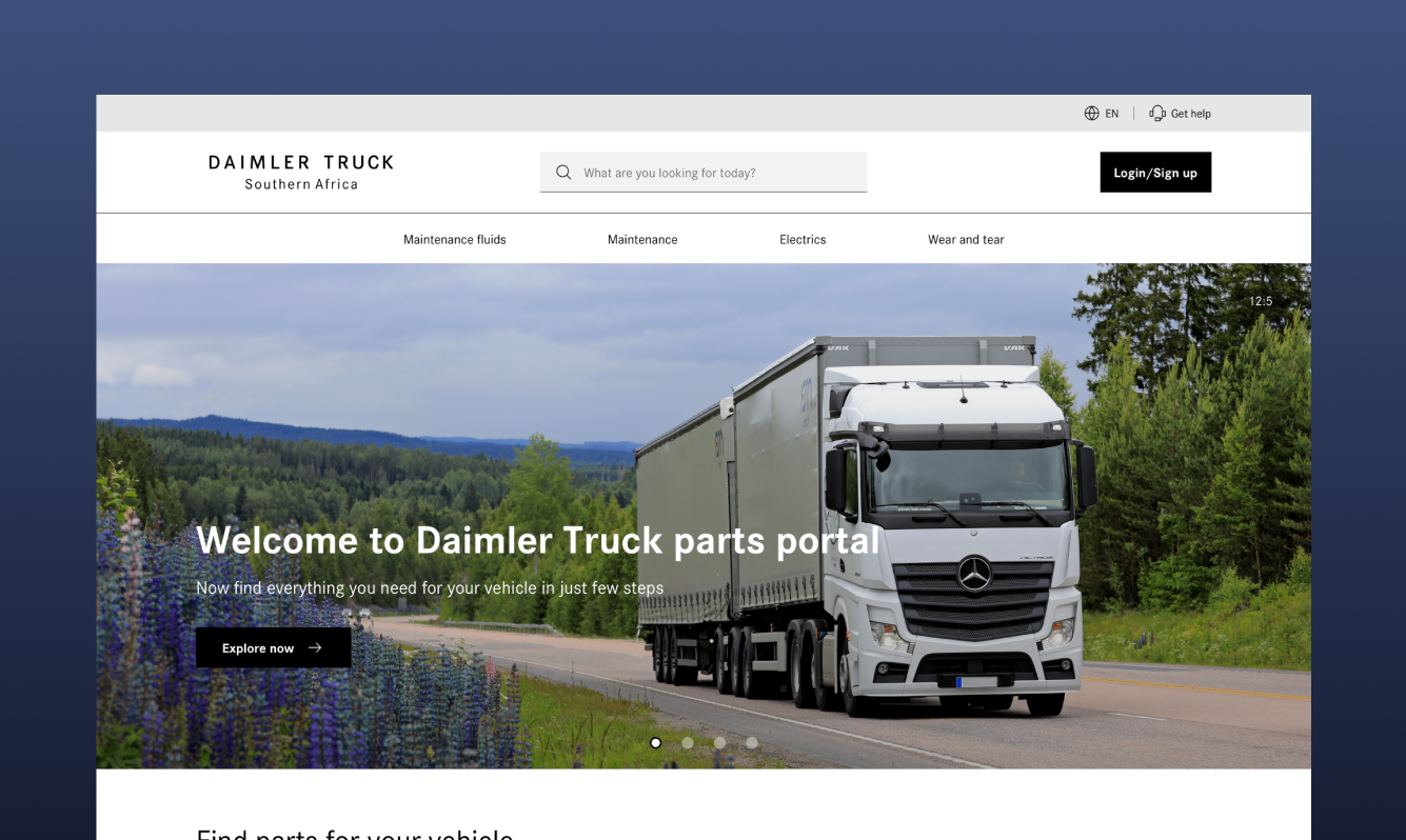 Daimler Trucks Parts Portal