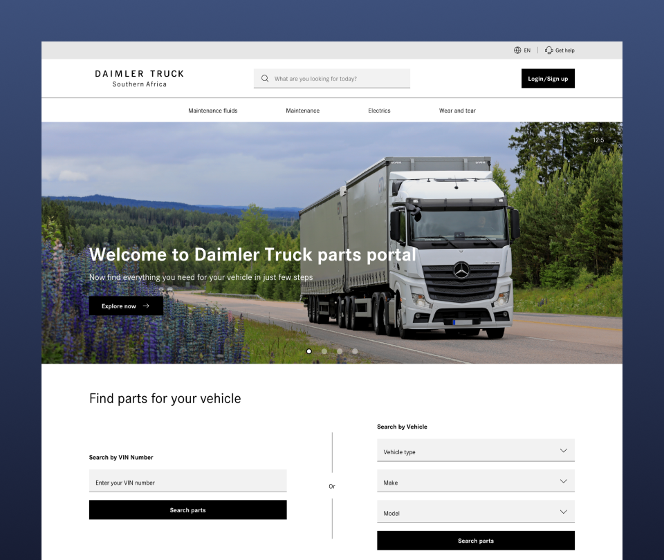 Daimler Trucks Parts Portal