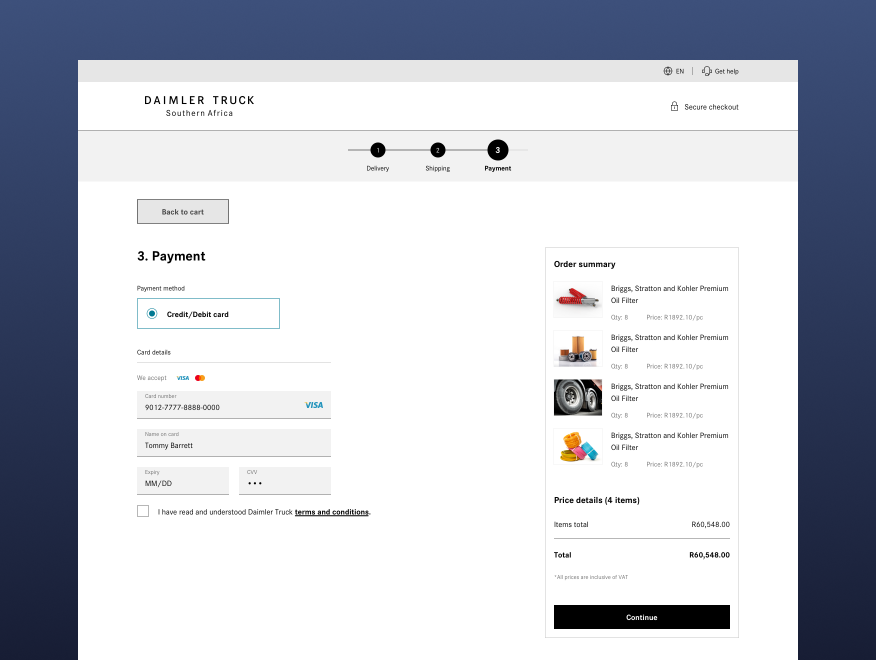 Daimler Trucks Parts Portal