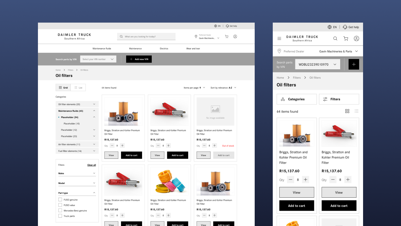 Daimler Trucks Parts Portal