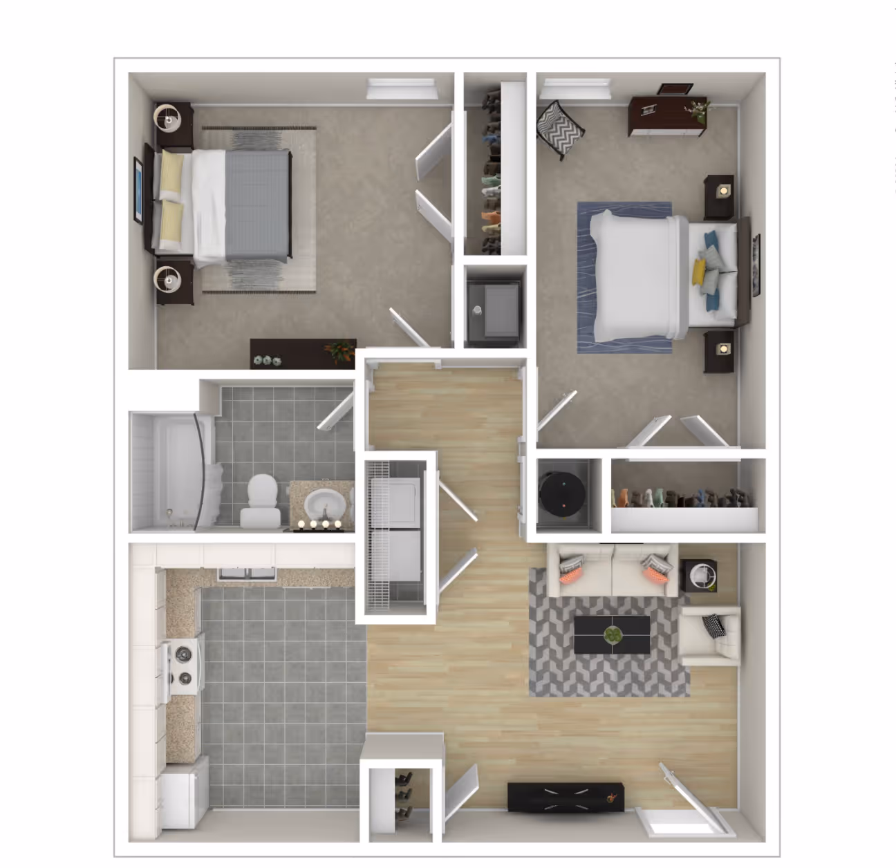 2x1 floor plan layout