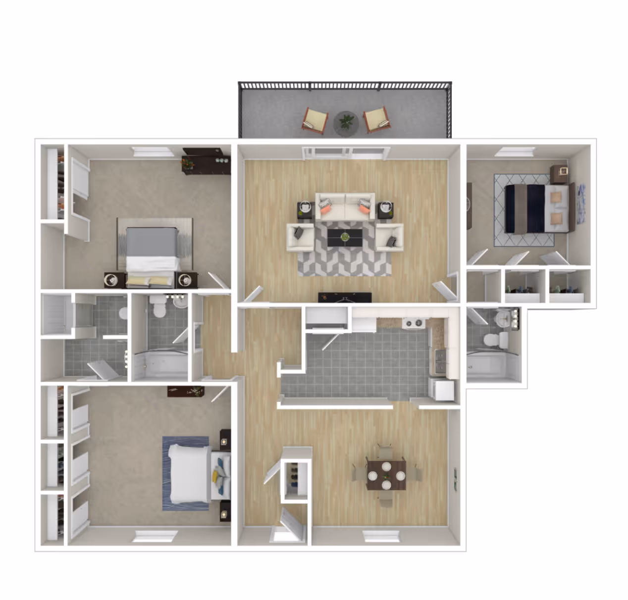 3x3 floor plan layout
