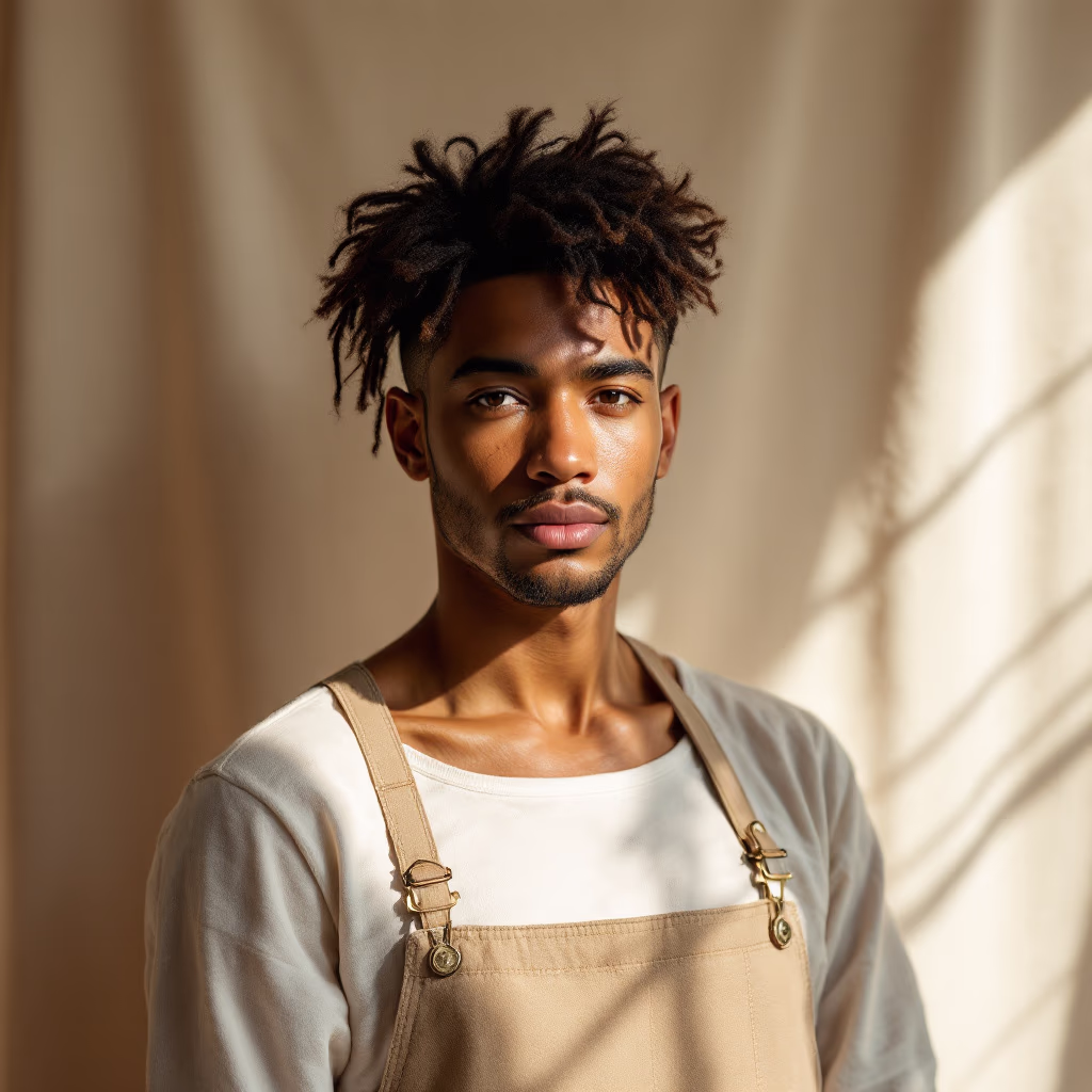 [headshot] image of customer (for a tailors & alteration shop)