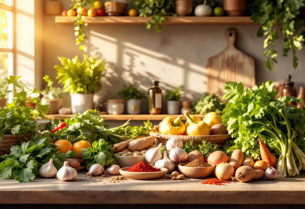 image of cooking ingredients for a grocery store