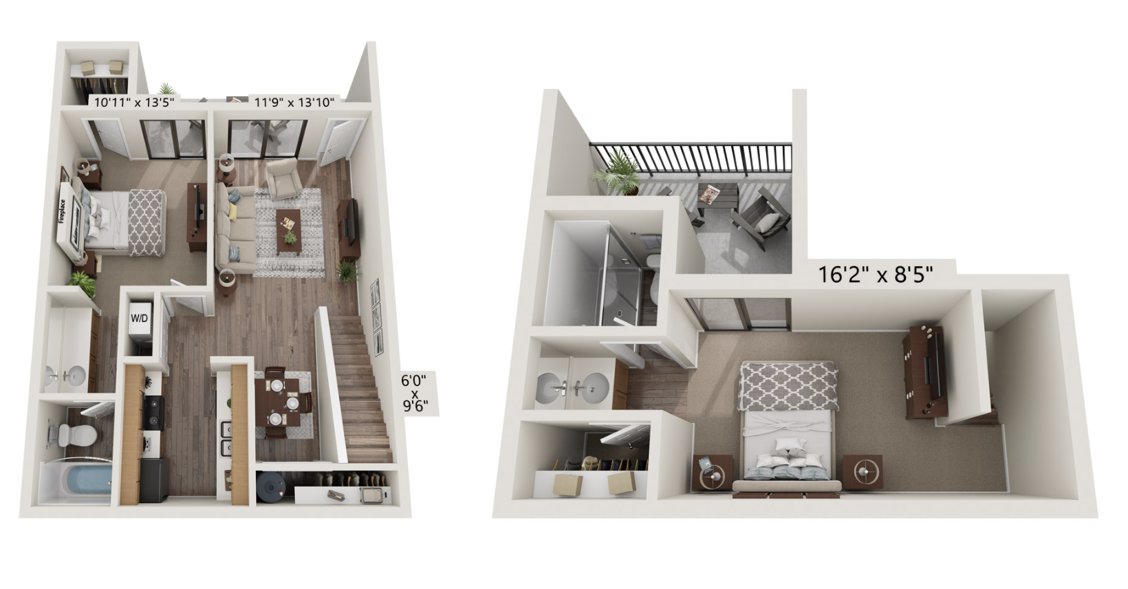 2 Bed 2 Bath Lg Layout