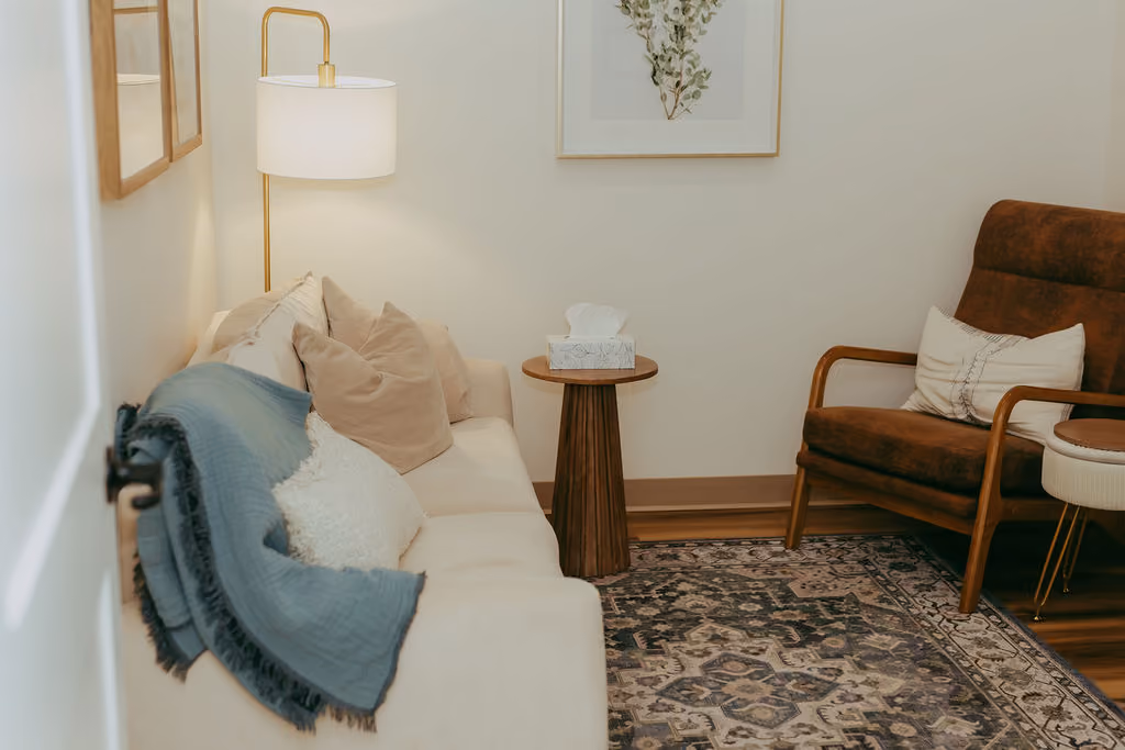 A welcoming, comfortable room inside the NWOCC space