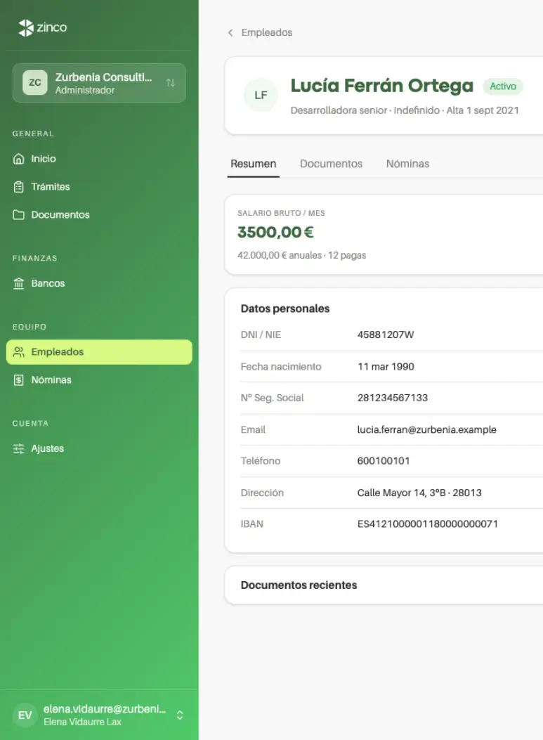 Zinco platform