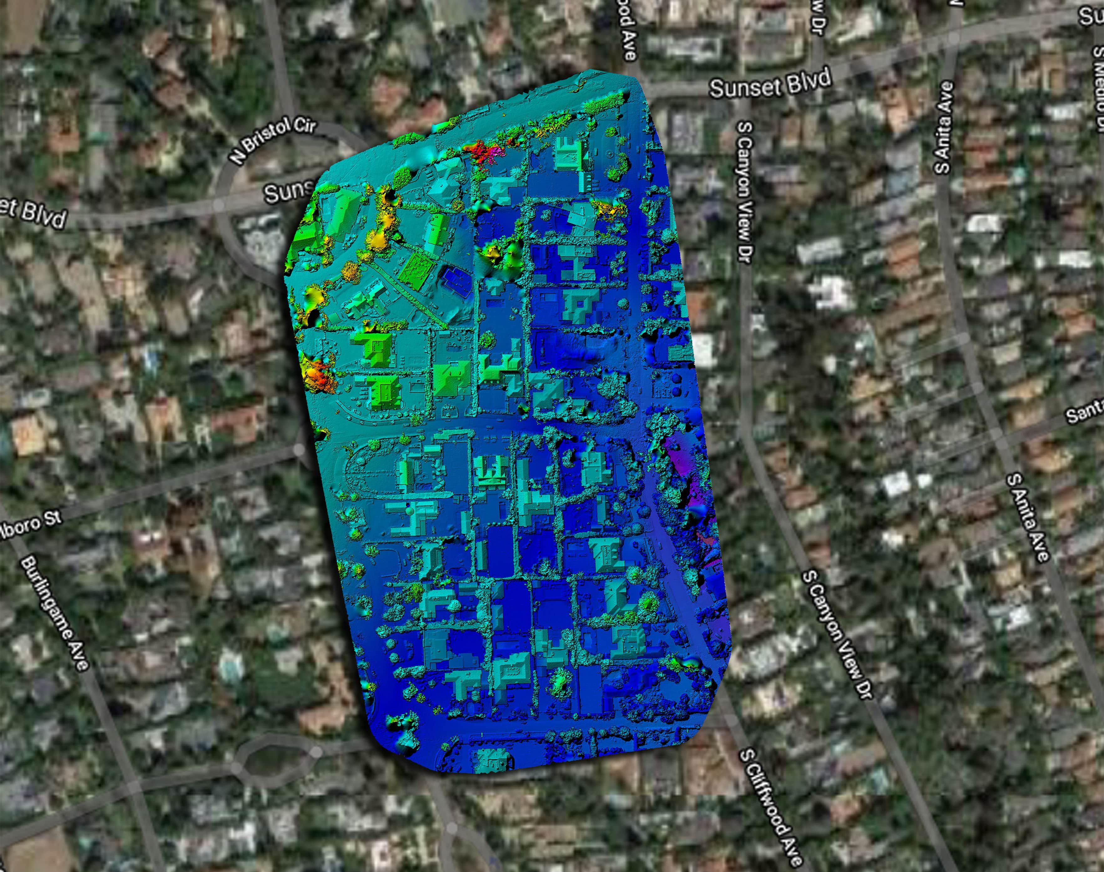 Figure 3-2: Brentwood Infrared Heat Signature Map