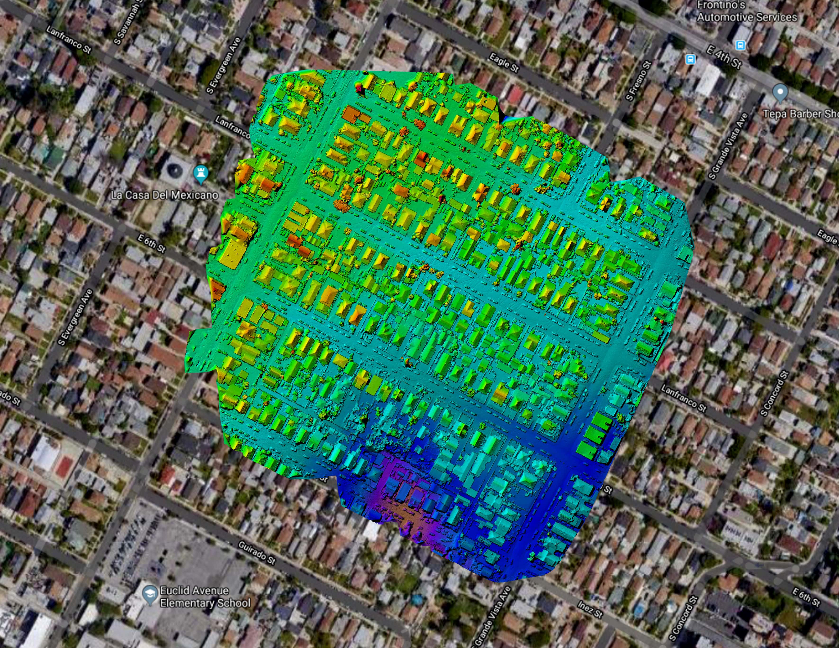 Figure 1-2: Boyle Heights Infrared Heat signature map
