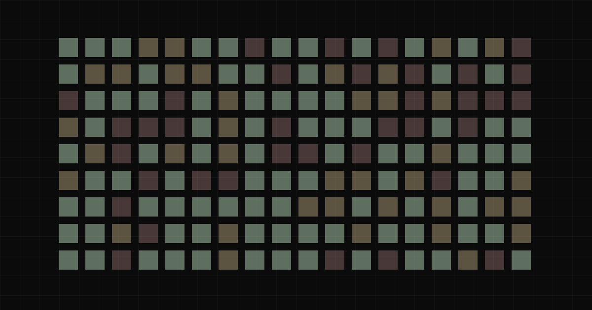 Data grid showing complete, partial, and missing records