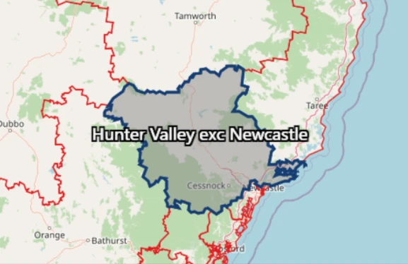 Hunter Valley (excluding Newcastle)