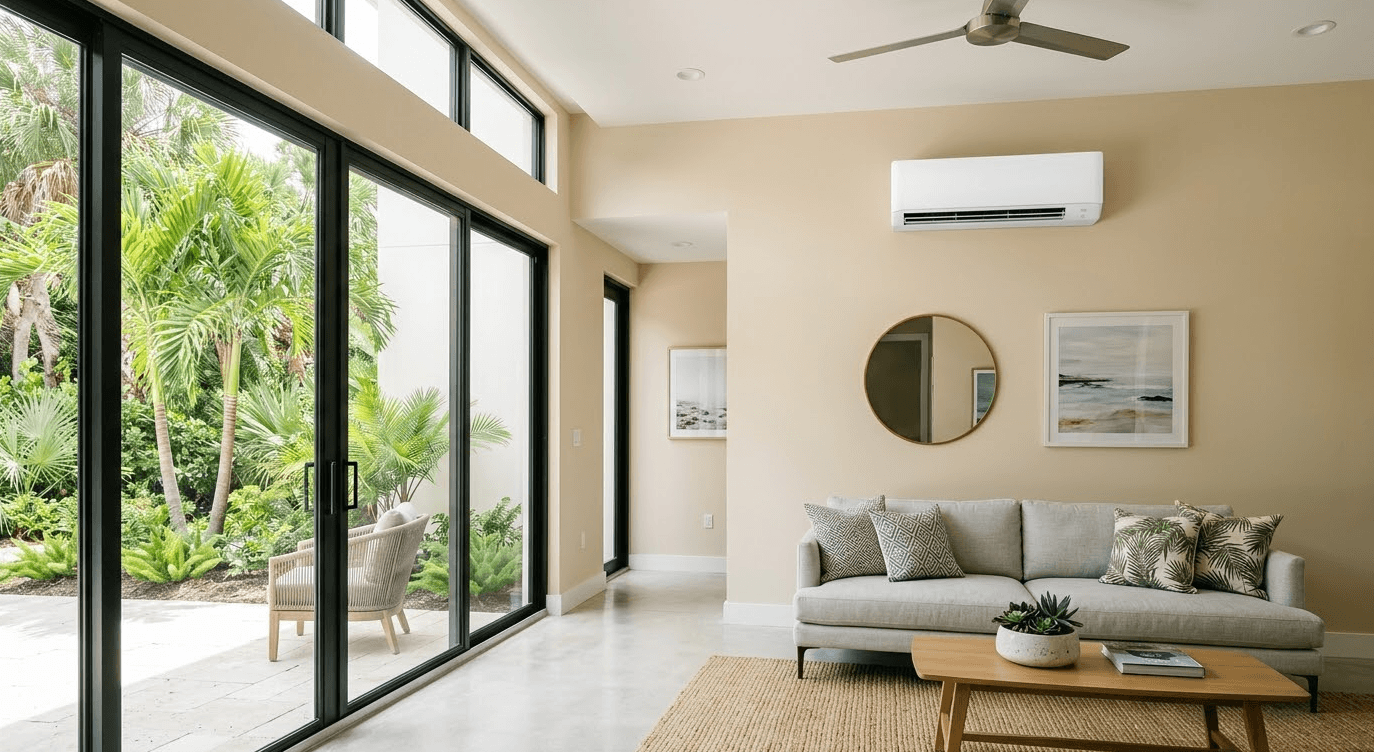 Heat pump installation in Saint Lucie West Florida by First Aid Air Conditioning