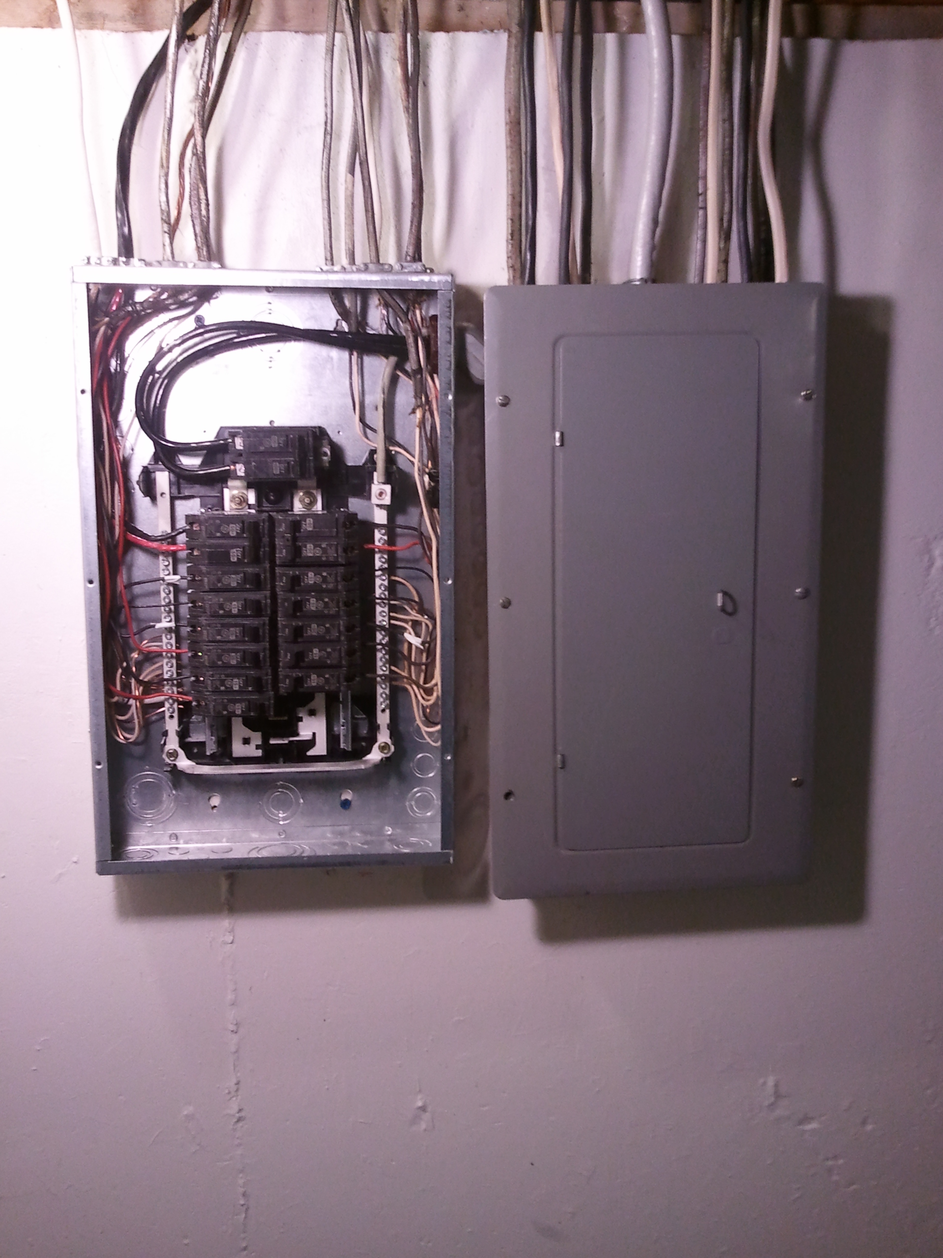 Main electrical panel and subpanel wiring by Strategic Heating & Air in Chase City, VA