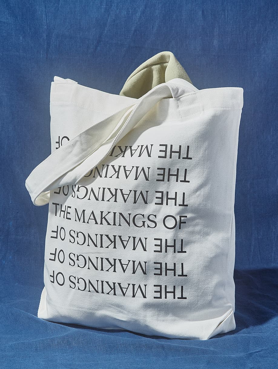 Google custom white “The Makings Of” tote bag