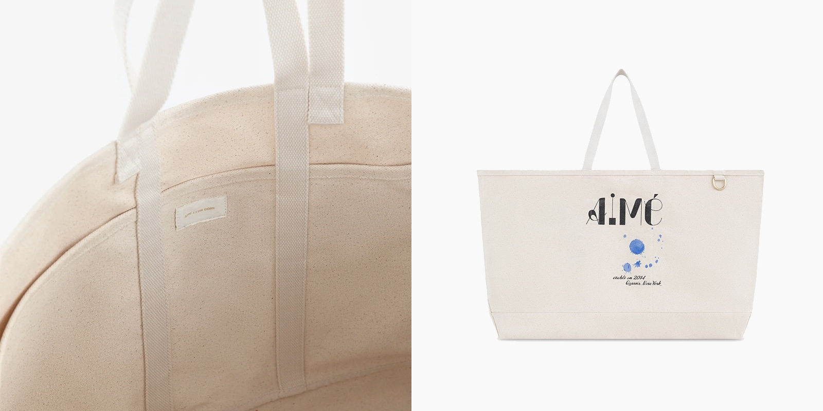 Custom canvas tote bag with company logo for employee onboarding gifts