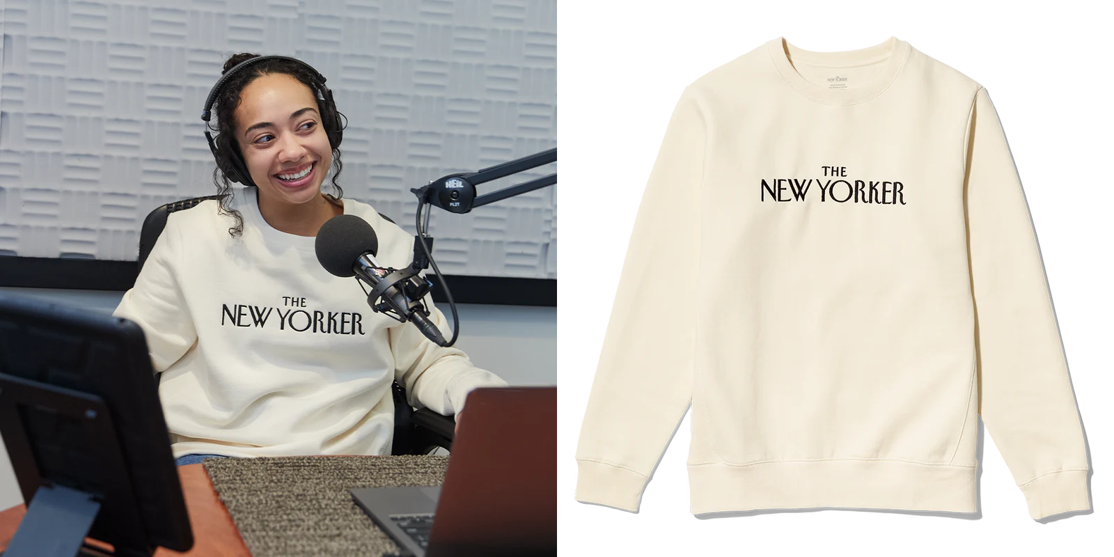 logo crewneck sweatshirt tech swag idea