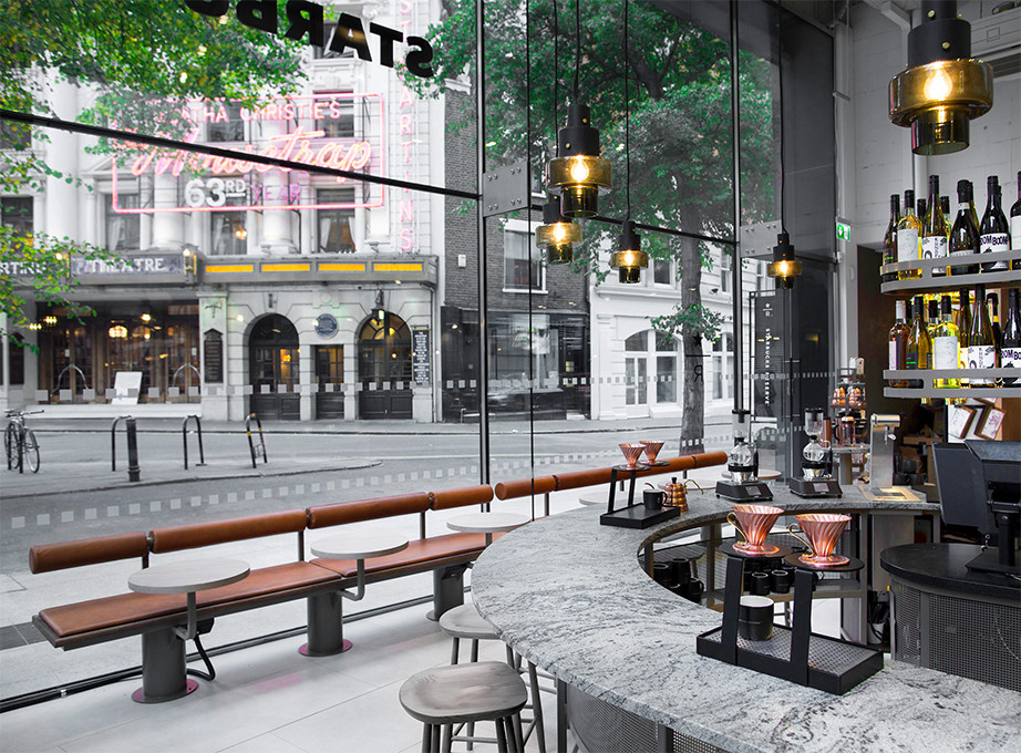 Starbucks store at Upper Saint Martin's Lane in London. (Photo courtesy of Starbucks)