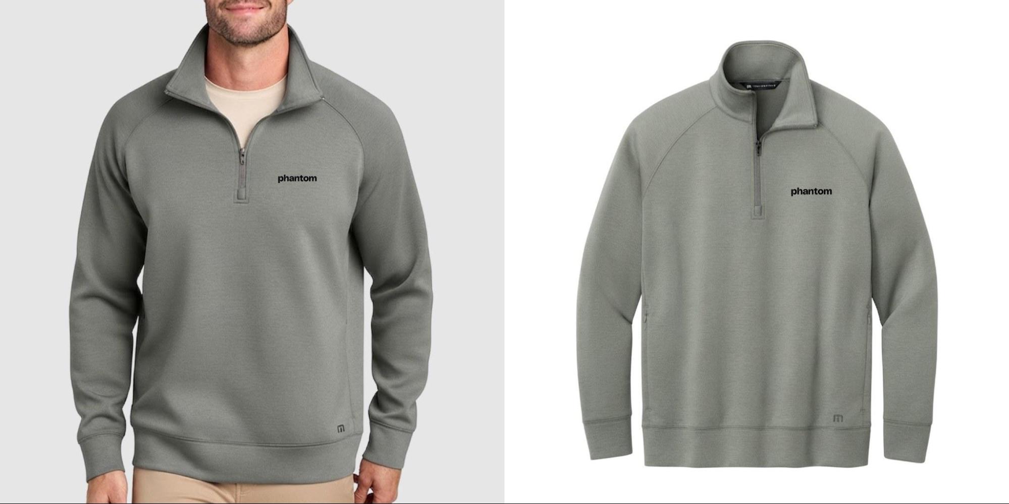 TravisMathew Momentum Shift quarter-zip for custom team apparel