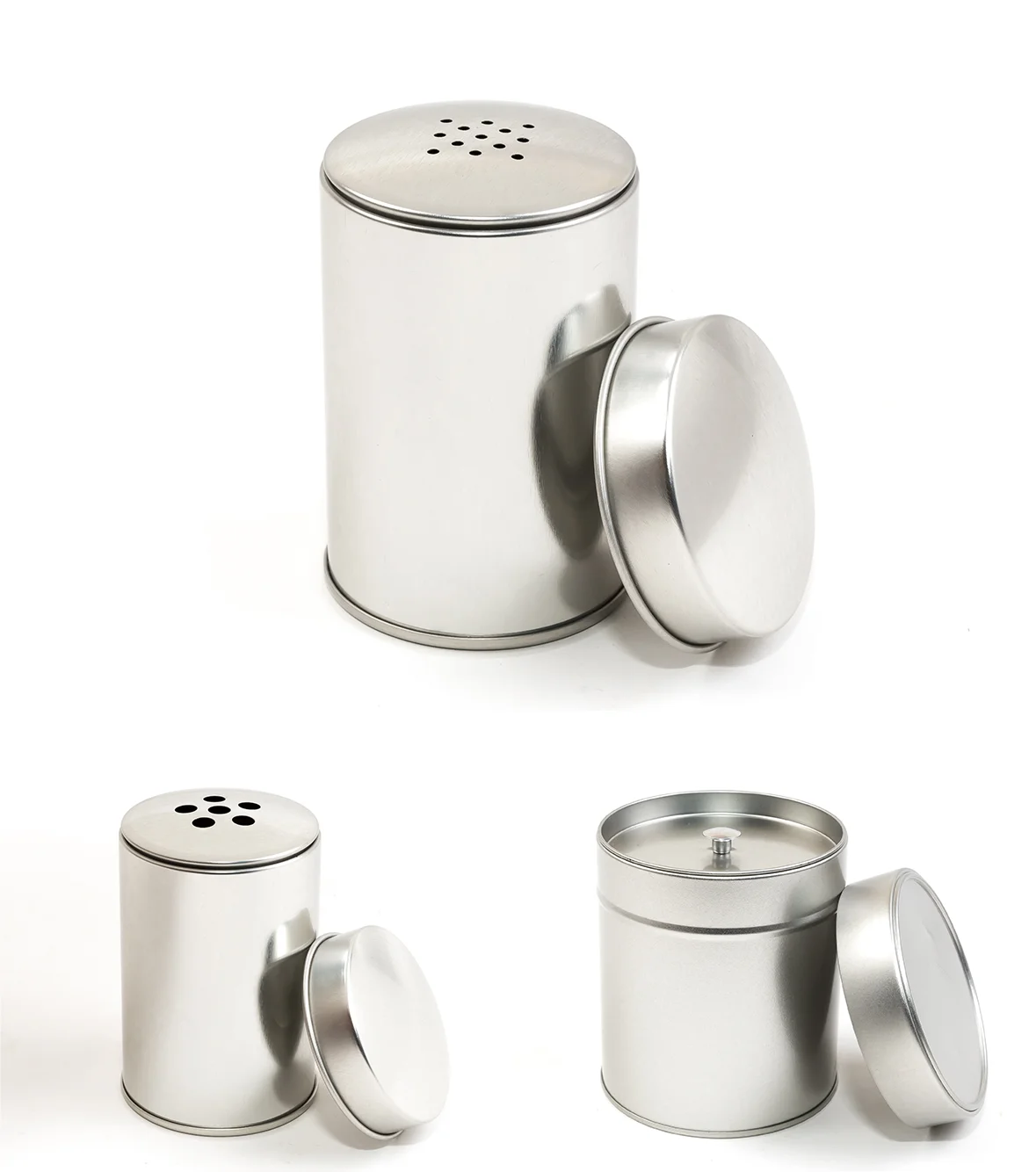 Boîtes cylindriques métal Couvercles coiffant