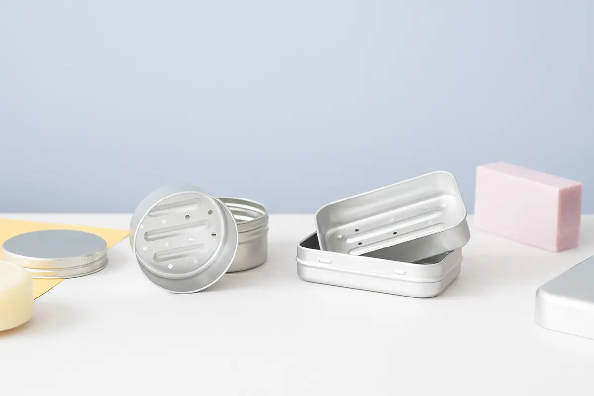 Boîte à savon en métal personnalisable