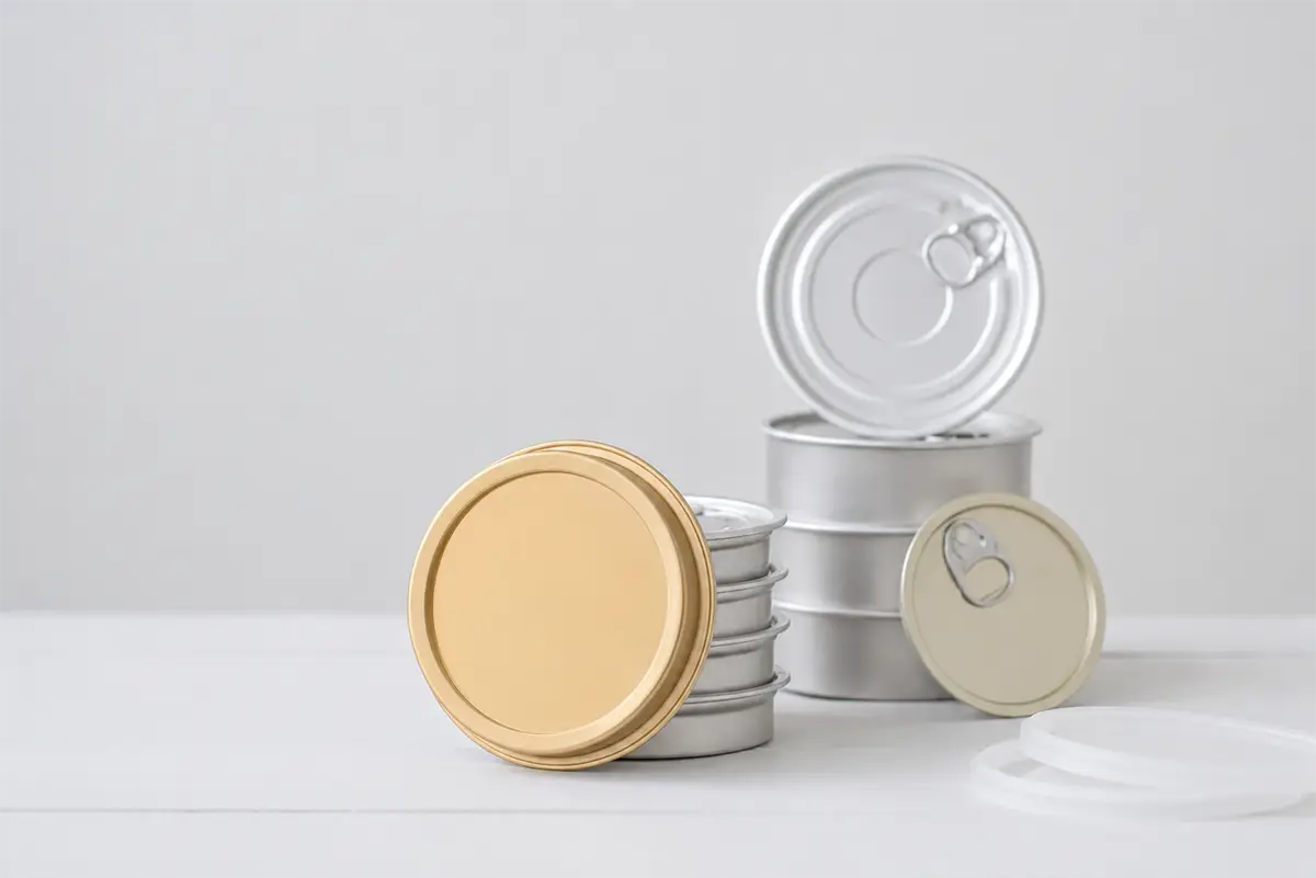 Boîte de caviar à ouverture facile