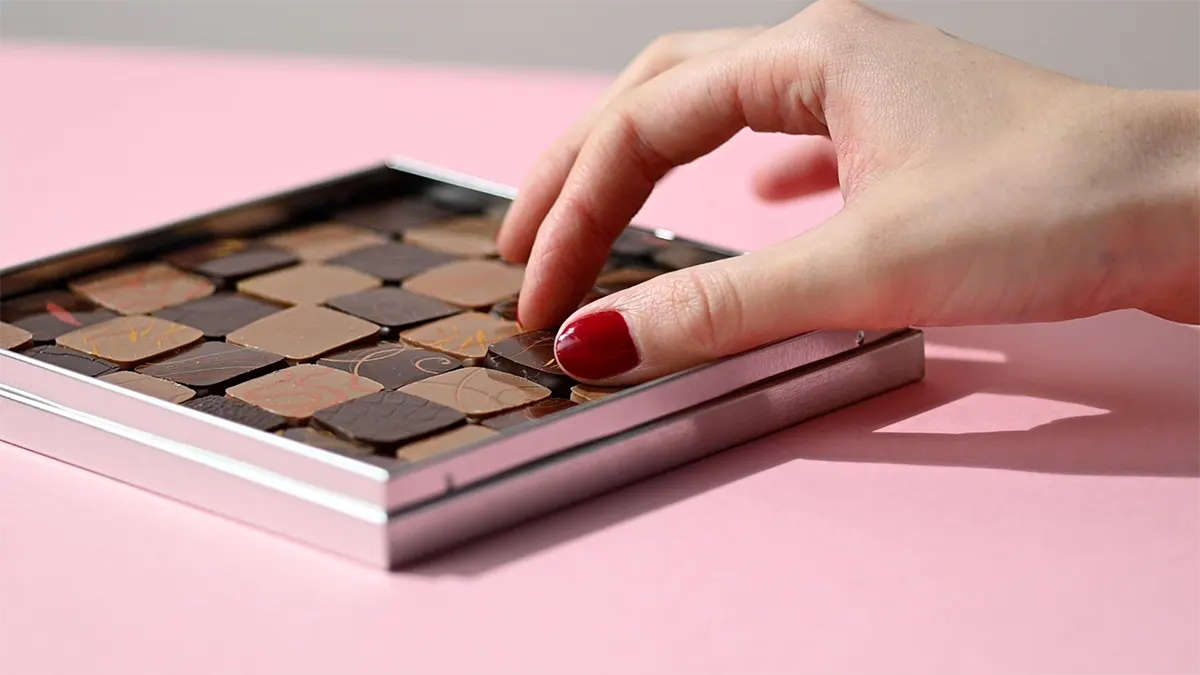 Boîte métallique chocolat