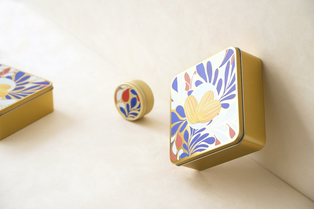 Boite metal décor 