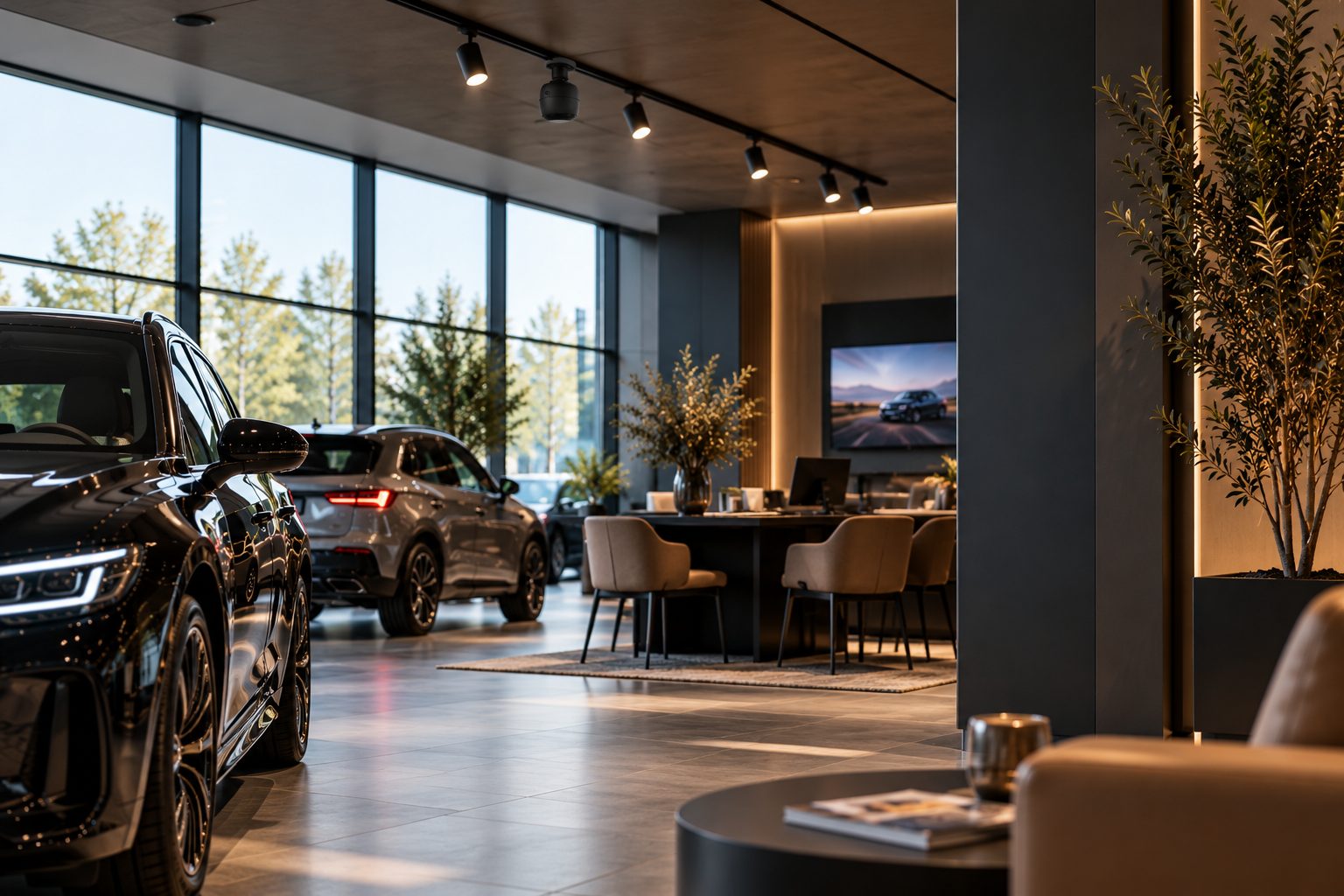 Autoshowroom met geurmarketing