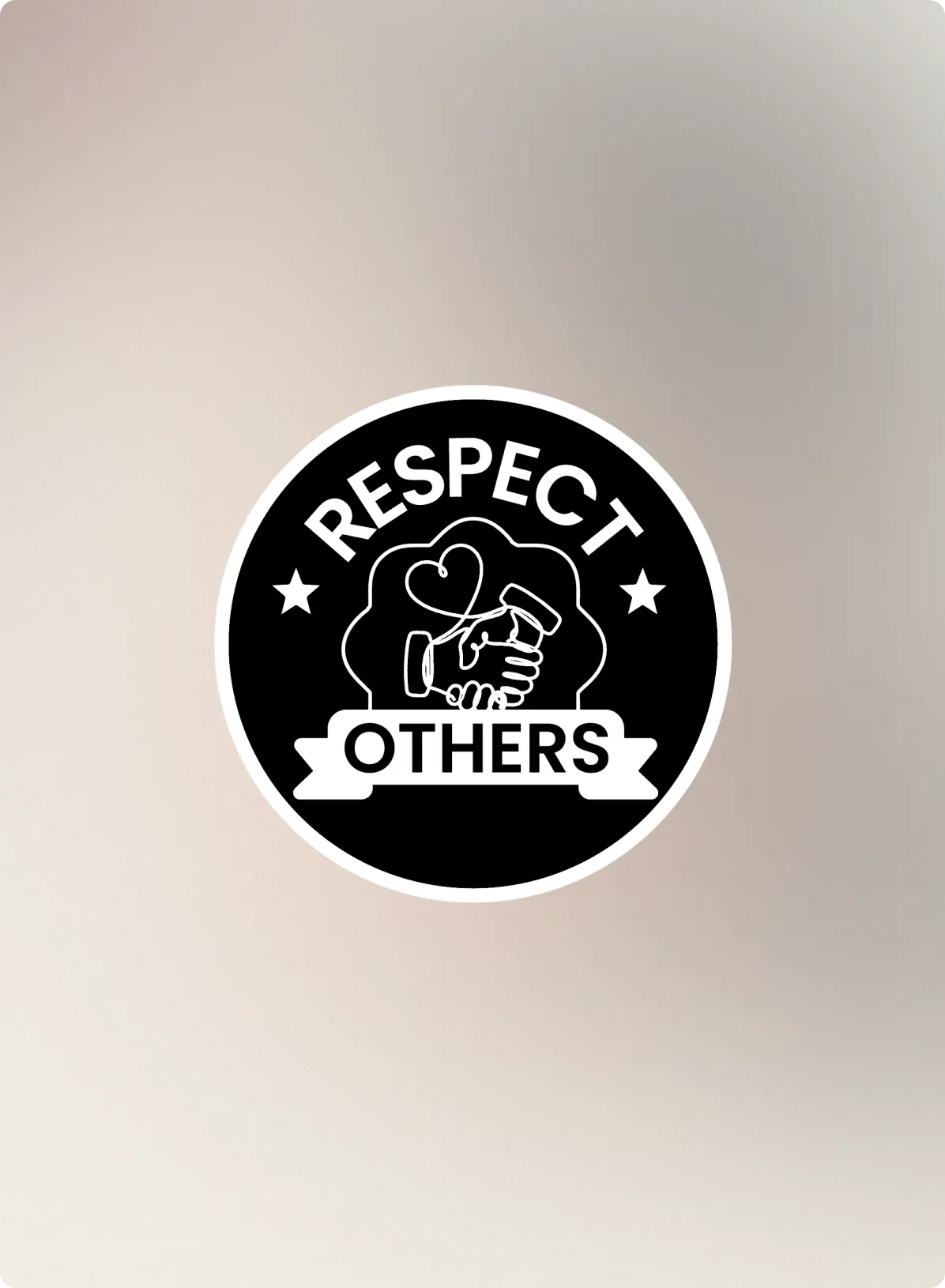 Respect others GROW value badge.