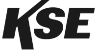 KSE company logo with stylized letters K, S, and E in black.
