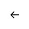 Icône flèche gauche simple dans un cercle blanc, indiquant un retour en arrière.