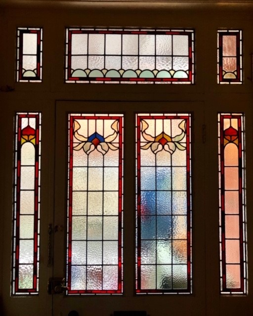 Stained Glass Door Panels - Canford Cliffs, Dorset