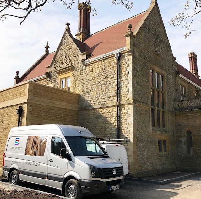 Leaded Stained Glass Windows – Binnegar Manor, Wareham