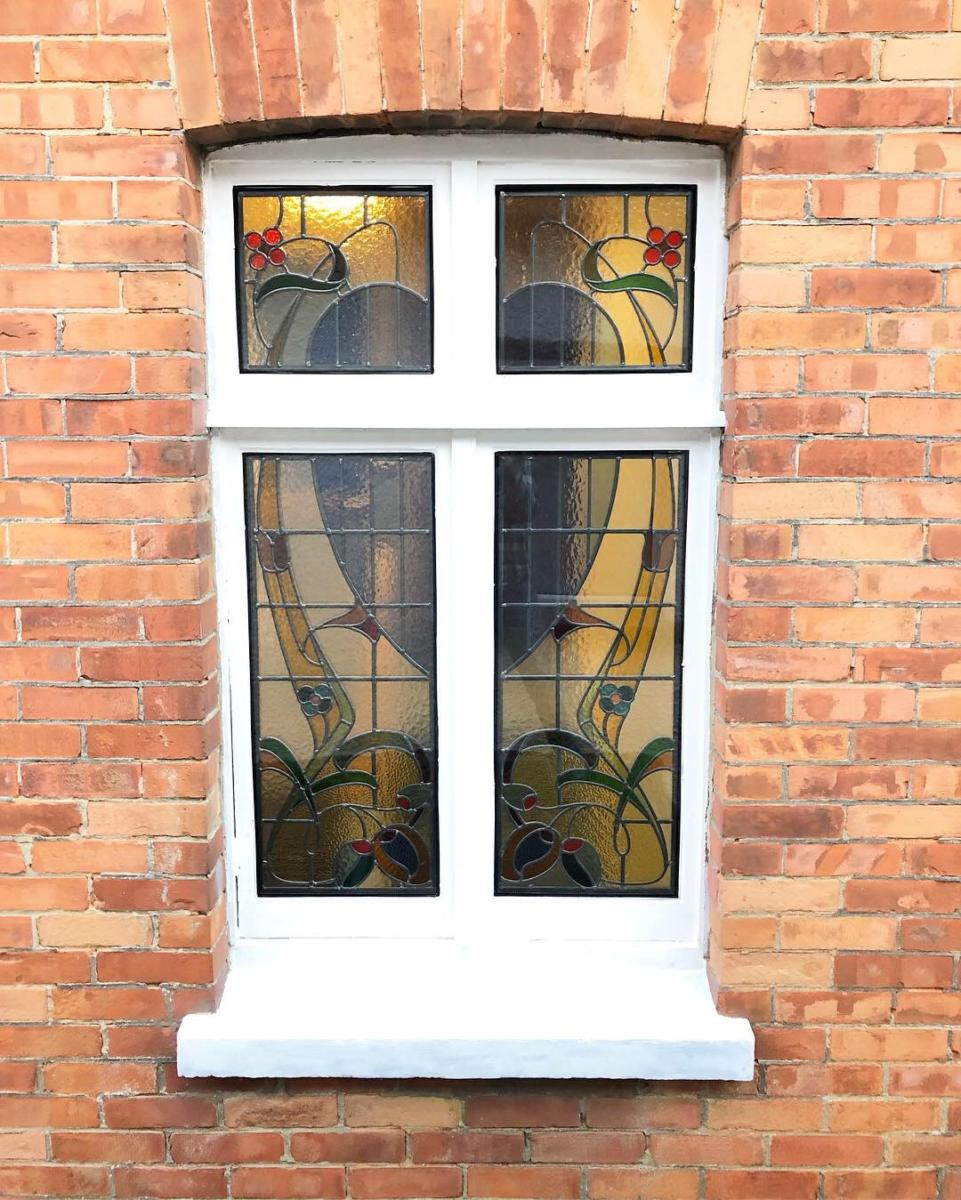 Stained Glass Windows Repair & Triple Glazing - Eldon Road, Bournemouth