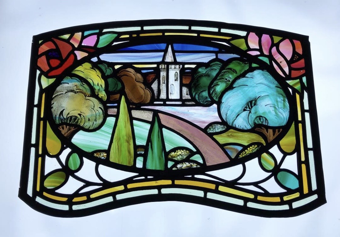 Preservation of stained glass scene