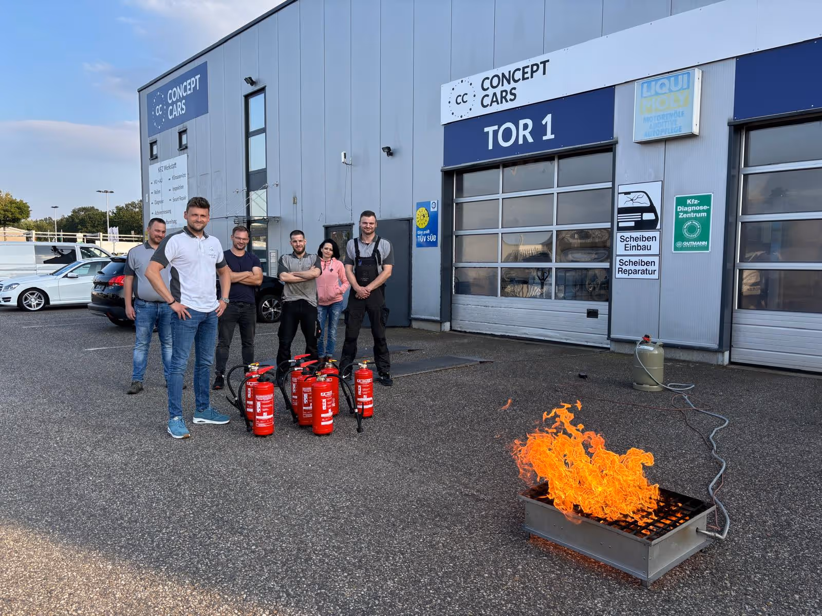 Brandschutzhelferausbildung bei Concept Cars Geilenkirchen, Salus Ingenieurb&uuml;ro GmbH