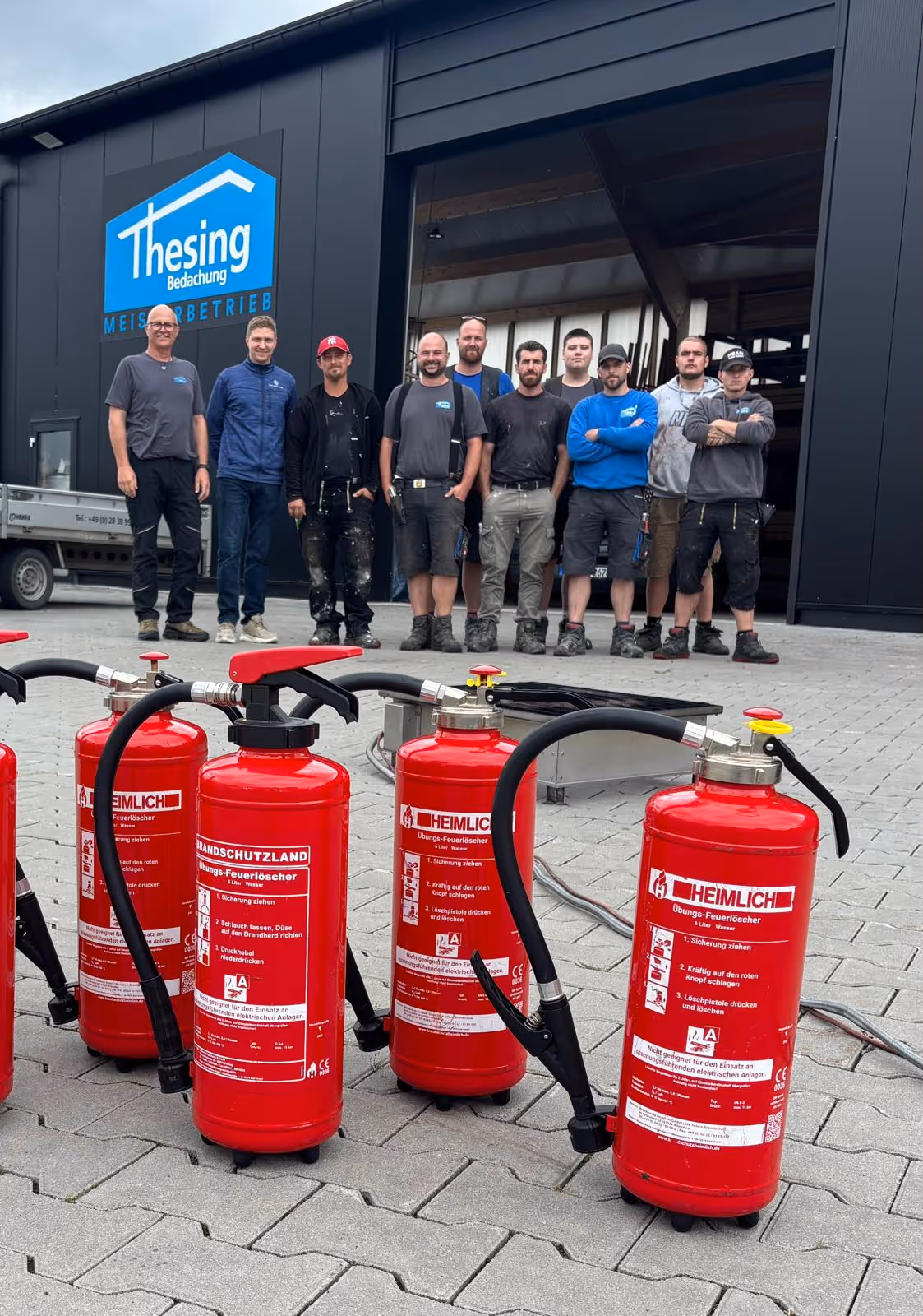 Brandschutzhelferausbildung bei Thesing Bedachung, Salus Ingenieurb&uuml;ro GmbH