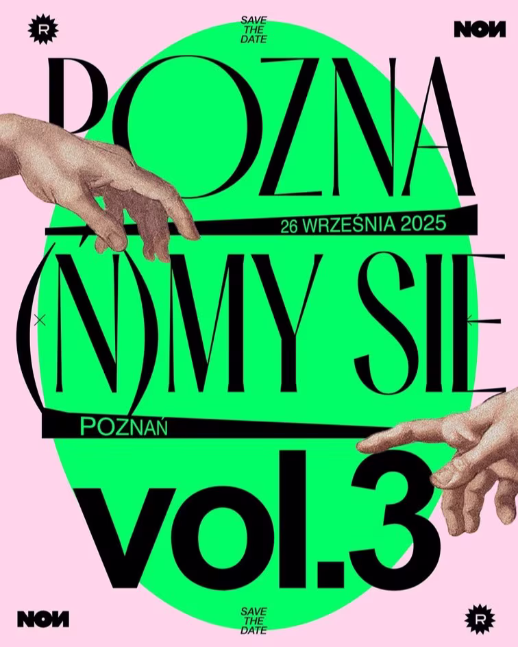Rebell Studio Instagram post: POZNAMY event poster