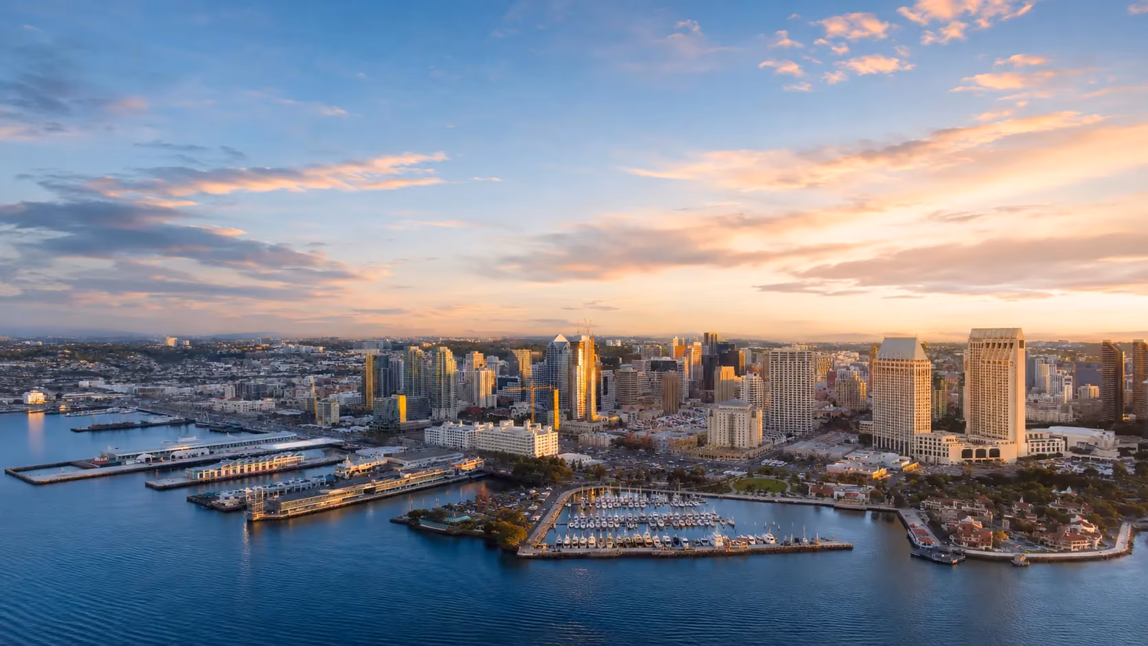San Diego downtown skyline and waterfront