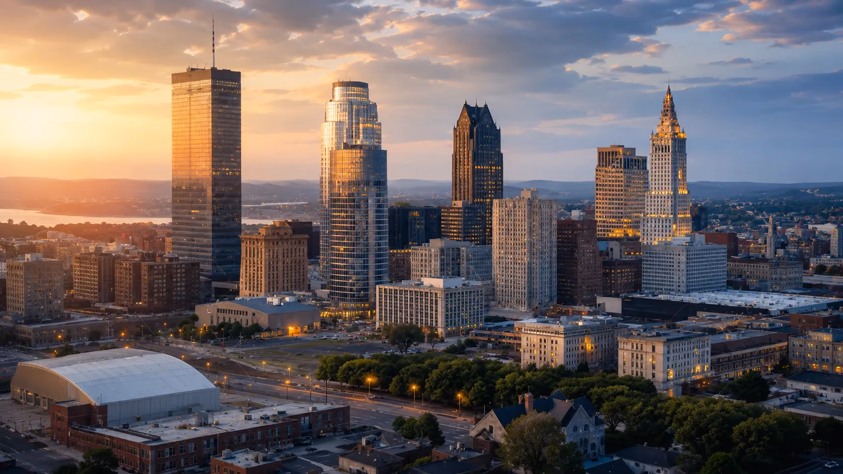 Newark New Jersey city skyline
