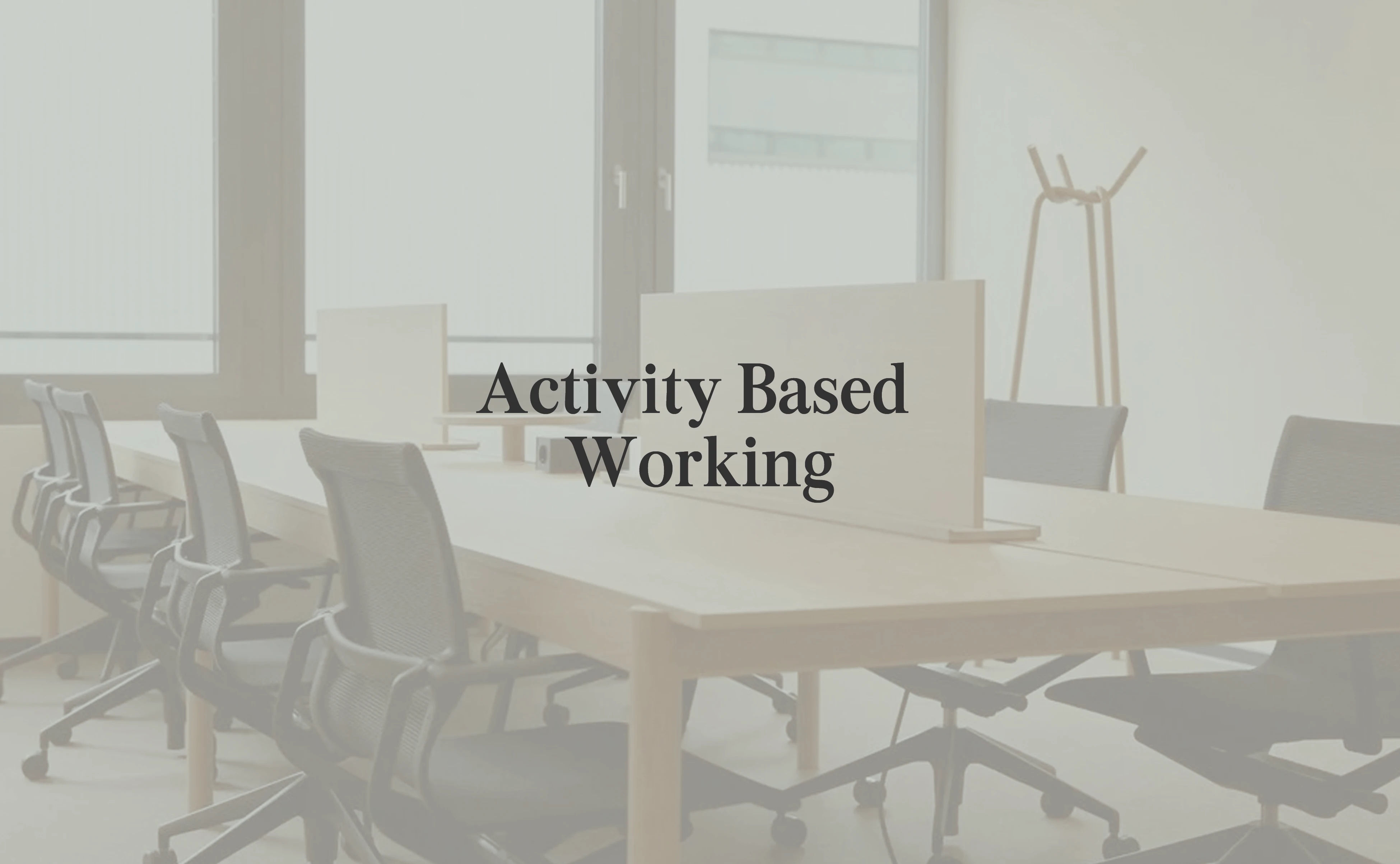 Activity Based Working, Coworking Activity Based Working