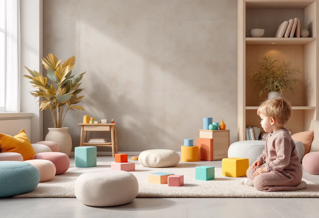[background image] colorful classroom setting (for a preschools & daycare)