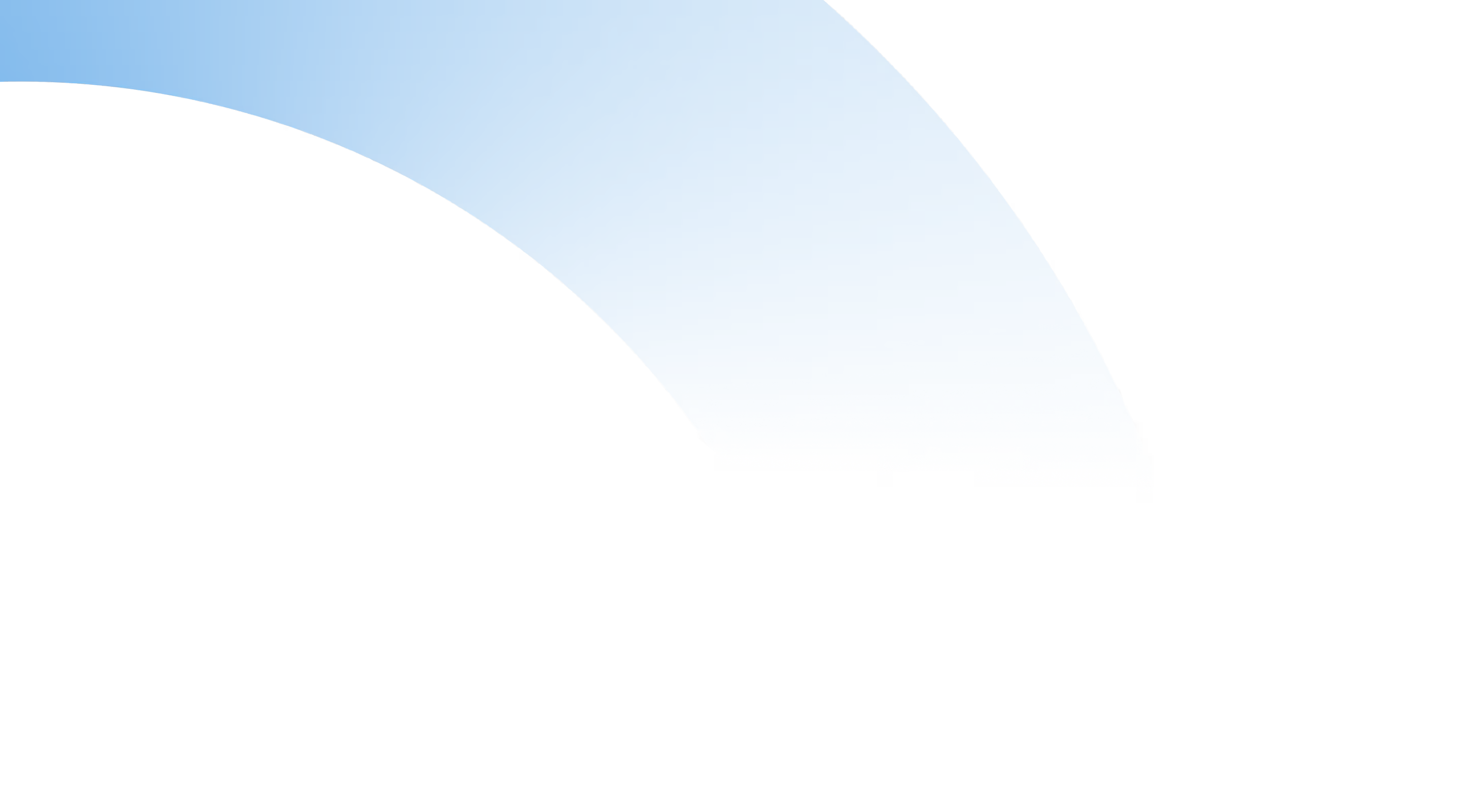 Dark gradient background featuring a curved blue design element.