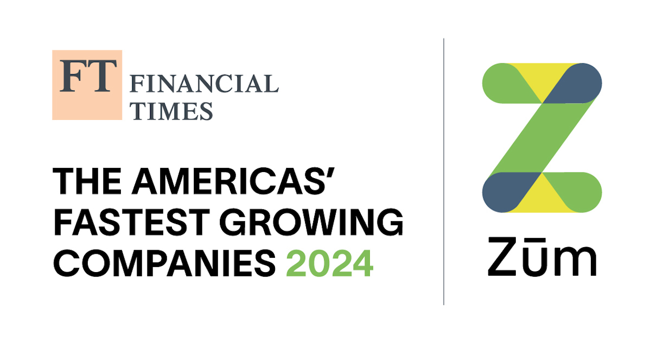 Zum is recognized in the Financial Times' Americas' Fastest Growing Companies 2024 list.
