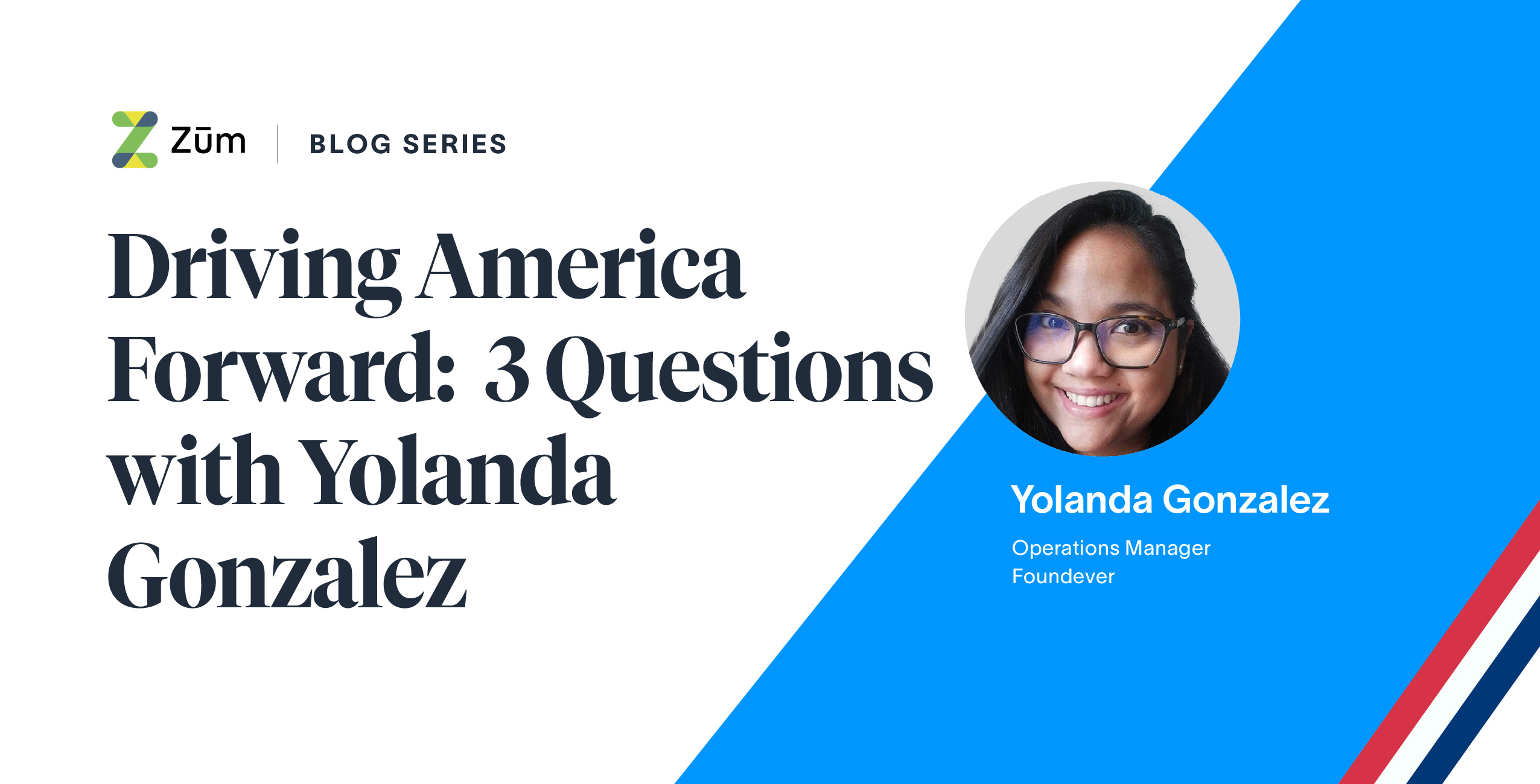 Yolanda Gonzalez, Operations Manager at Zum, smiling in a professional headshot.
