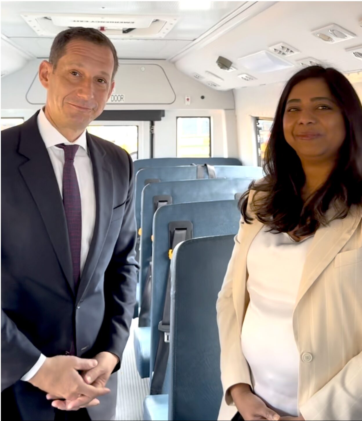 San Francisco mayor Daniel Laurie with Zum CEO, Ritu Narayan
