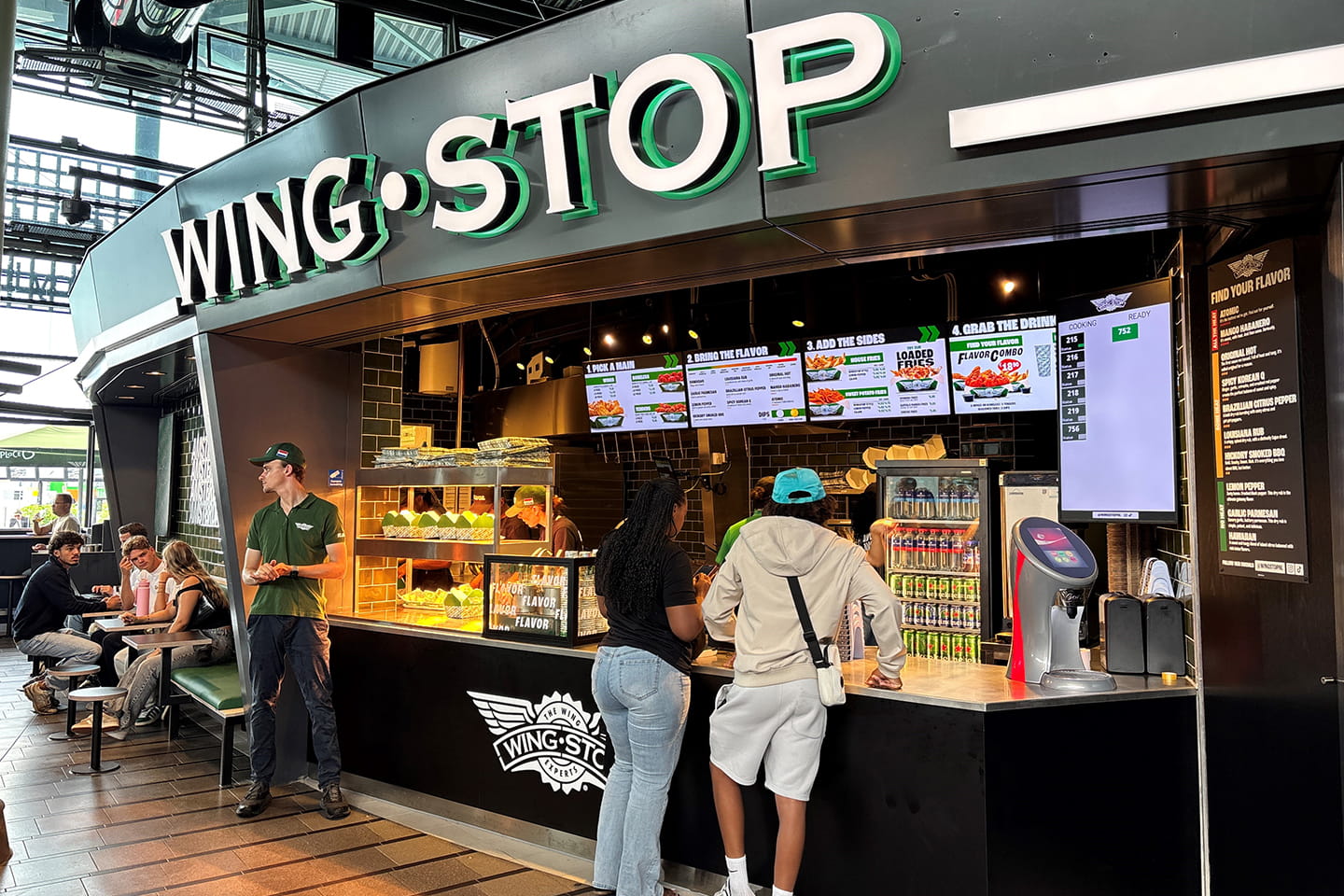 Chicken concept Wingstop at Amsterdam Schiphol airport